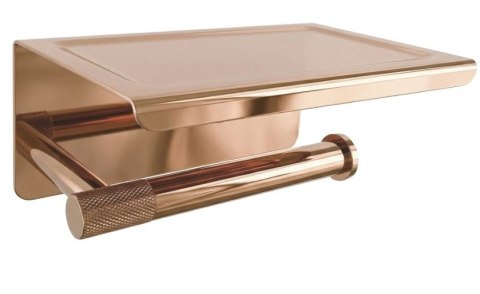 UCHWYT NA PAPIER Z PÓŁKĄ 6613 MODERN COPPER