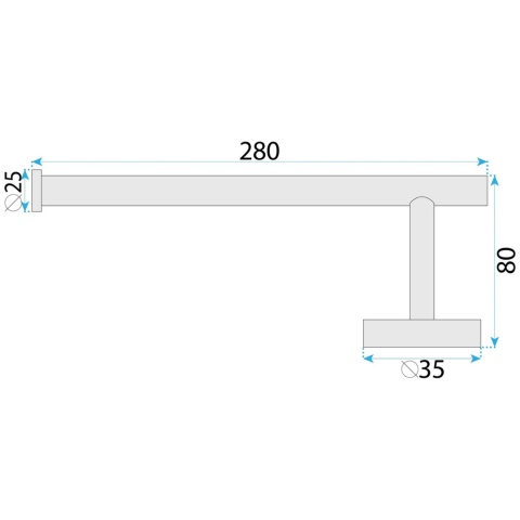 Wieszak na ręcznik REA ORI 39106 miedź szczotkowana
