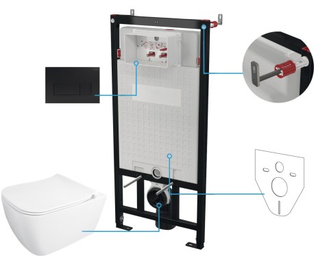 Zestaw WC podtynkowy 6 w 1