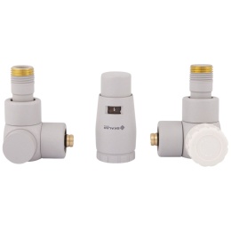 Zestaw termostatyczny (osiowy-prawy) do grzejników SCHLOSSER 1/2''