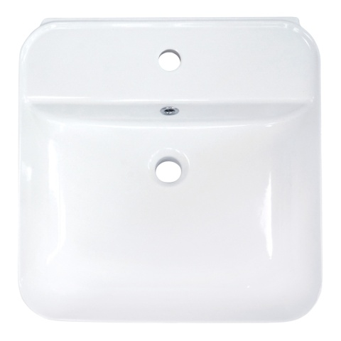 Umywalka ceramiczna nablatowa/ścienna z miejscem na baterię Deante HIACYNT