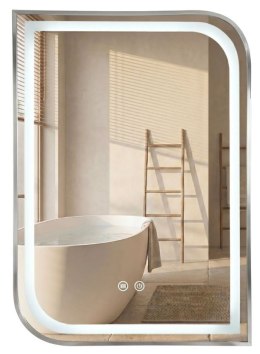 LUSTRO LED ZONE 80X60 BRUSH NICKLE