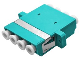 Adapter światłowodowy multimodowy OM3 LC quad ALANTEC