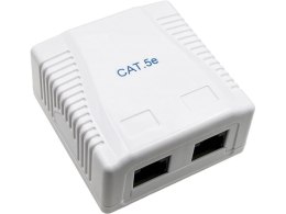 Gniazdo natynkowe UTP kat.5e 2xRJ45 ALANTEC