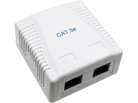 Gniazdo natynkowe UTP kat.5e 2xRJ45 ALANTEC