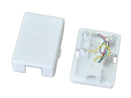 Gniazdo natynkowe telefoniczne, UTP 1xRJ11 (6p4c) ALANTEC