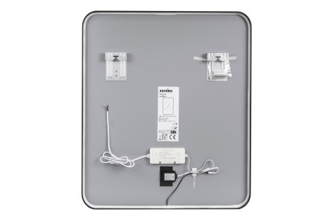 Lustro LED w ramie