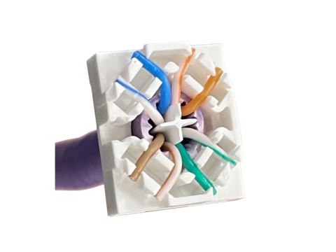 Moduł keystone RJ45 beznarzędziowy UTP kat.6A ALANTEC PLUS - badanie jakości INTERTEK (USA) - PODWYŻSZONE PARAMETRY TRANSMISYJNE