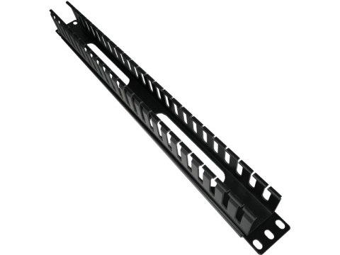 Organizator kabli 1U 19" z pokrywą maskującą ALANTEC