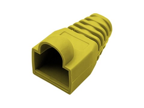 Osłonka wtyku RJ45 żółta (opakowanie 50 sztuk) ALANTEC