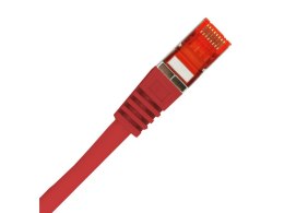 Patch-cord F/UTP kat.6 PVC 1.0m czerwony ALANTEC