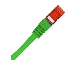 Patch-cord S/FTP kat.6A LSOH 0.25m zielony ALANTEC