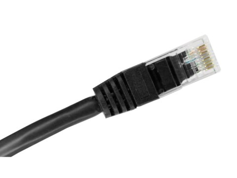 Patch-cord U/UTP kat.6A LSOH 0.5m czarny ALANTEC