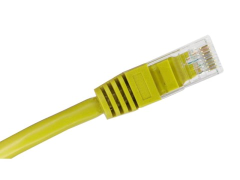 Patch-cord U/UTP kat.6A LSOH 0.5m żółty ALANTEC