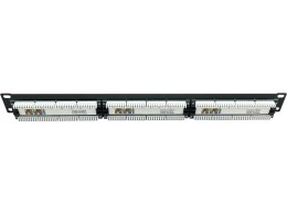 Patch panel 1U/19 cali UTP nieekranowany 24 porty kat. 5E złącza LSA Q-LANTEC