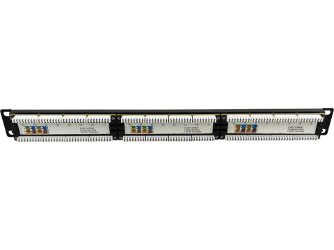 Patch panel 1U/19 cali UTP nieekranowany 24 porty kat. 6 złącza LSA Q-LANTEC