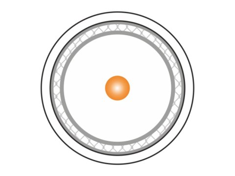 Przewód koncentryczny trishield RG6 75 Om, 1.13/4.8/7.06 LSOH Dca 500m ALANTEC