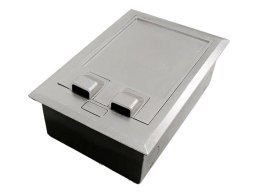 Puszka podłogowa 2 x 1.5M (45x45) metal, do wylewki betonowej ALANTEC