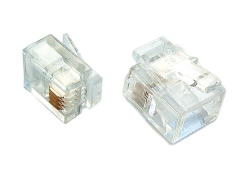 RJ11 wtyk telefoniczny 6P4C (opakowanie 100 sztuk) ALANTEC