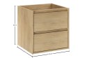 Szafka pod umywalkę 50cm 2 szuflady, Viola Cremona