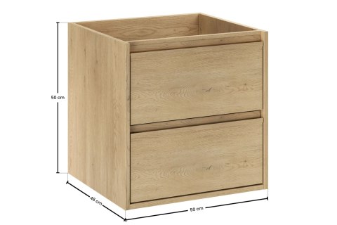 Szafka pod umywalkę 50cm 2 szuflady, Viola Cremona