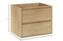 Szafka pod umywalkę 60cm 2 szuflady, Viola Cremona