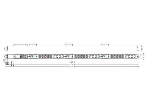 Zarządzalna listwa zasilająca 42U 3f - 15 x IEC C13 + 9 x CEE 7/5, zapewnia pełną kontrolę i zarządzanie zasobami sprzętowymi AV