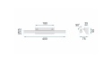 Kinkiet Led APP361-1W 40CM CHROME