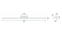 Kinkiet Led APP376-1W 100CM WHITE