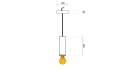 Lampa A Osti Pink/Gold APP110-1CP