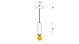 Lampa A Osti Pink/Gold APP110-1CP