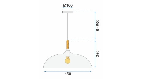 Lampa Anzo Grey APP179-1CP