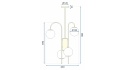 Lampa wisząca APP1003-6CP Gold