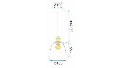 Lampa APP1006-1CP White U