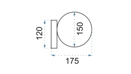 Lampa ścienna APP1009-1W