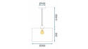 Lampa wisząca APP1015-1CP