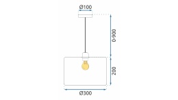 Lampa wisząca APP1015-1CP