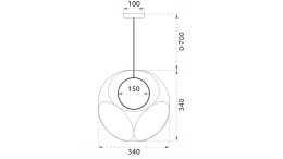 Lampa wisząca APP1019-1CP