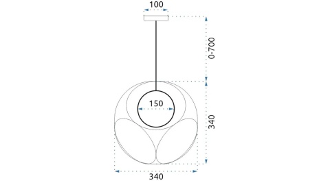 Lampa wisząca APP1019-1CP