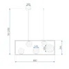 Lampa wisząca APP1020-5CP Gold