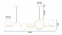 Lampa APP1023-5CP Złota