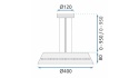 Lampa wisząca z kryształami APP1028-CP