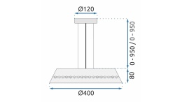 Lampa wisząca z kryształami APP1028-CP