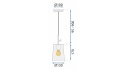 Lampa APP1036-1CP Rose Gold