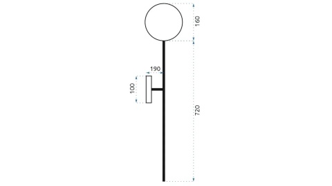 Lampa APP582-1W 150 cm Gold