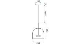Lampa APP613-1CP Amber