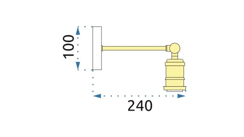Lampa ścienna kinkiet APP618-1W