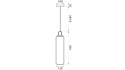 Lampa APP628-1CP Grey