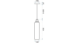 Lampa APP628-1CP Grey