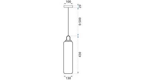 Lampa APP628-1CP Grey